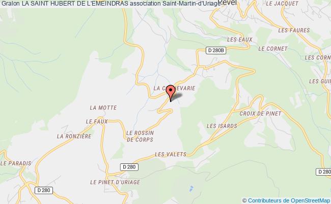 plan association La Saint Hubert De L'emeindras Saint-Martin-d'Uriage