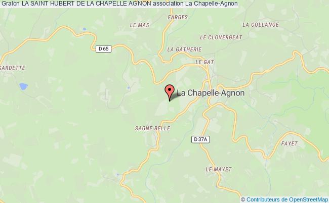 plan association La Saint Hubert De La Chapelle Agnon LA CHAPELLE-AGNON
