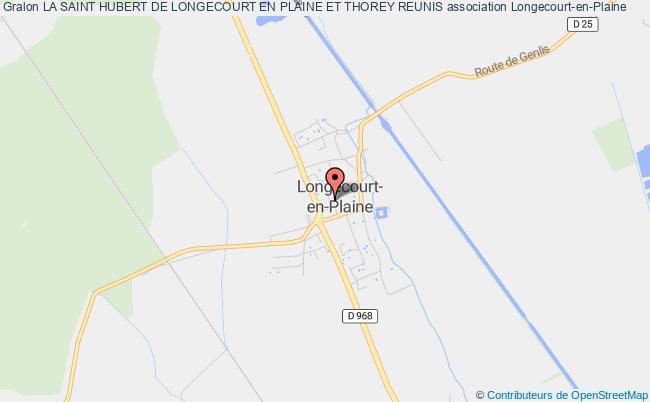 plan association La Saint Hubert De Longecourt En Plaine Et Thorey Reunis Longecourt-en-Plaine