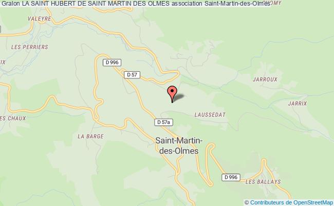 plan association La Saint Hubert De Saint Martin Des Olmes SAINT-MARTIN-DES-OLMES