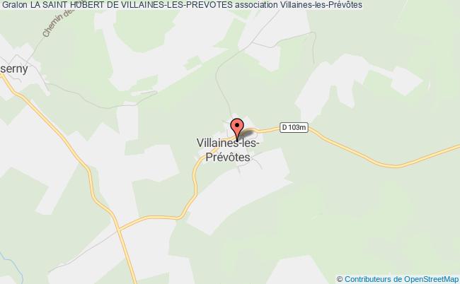plan association La Saint Hubert De Villaines-les-prevotes Villaines-les-Prévôtes