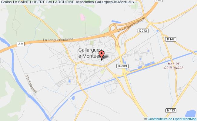 plan association La Saint Hubert Gallarguoise Gallargues-le-Montueux