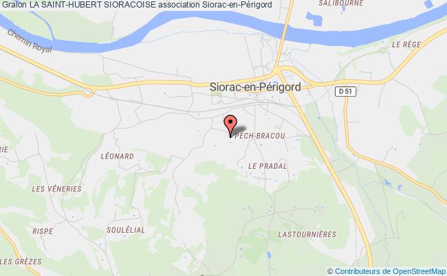 plan association La Saint-hubert Sioracoise Siorac-en-Périgord