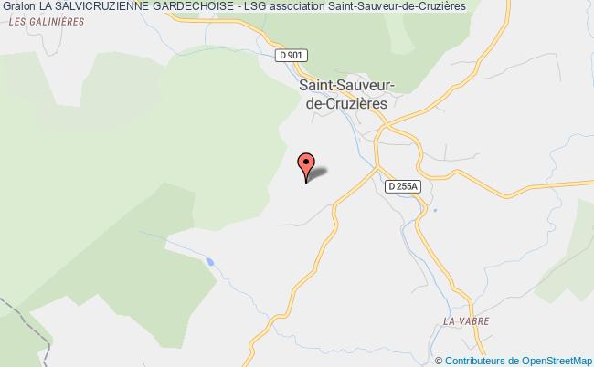 plan association La Salvicruzienne Gardechoise - Lsg Saint-Sauveur-de-Cruzières