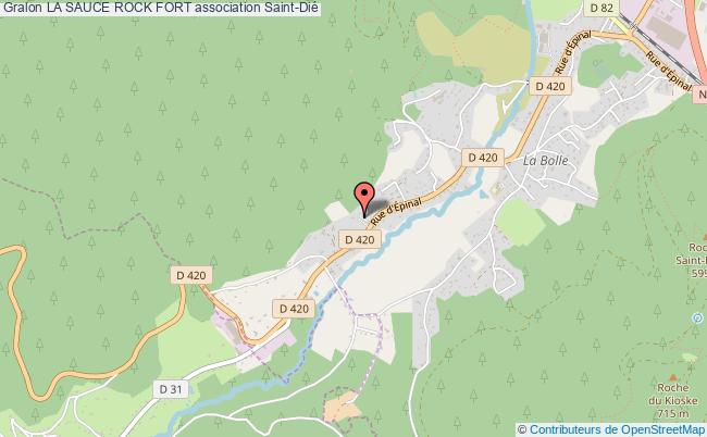 plan association La Sauce Rock Fort Saint-Dié-des-Vosges