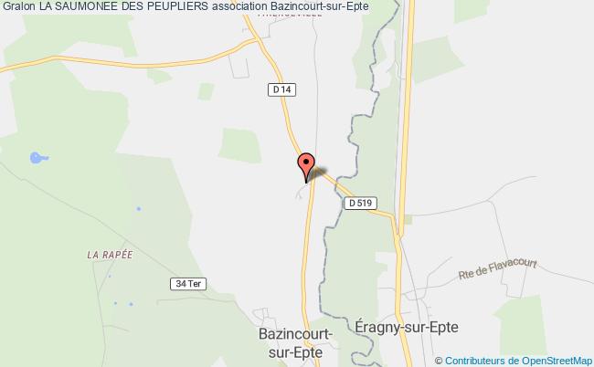 plan association La Saumonee Des Peupliers Bazincourt-sur-Epte