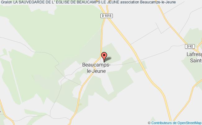 plan association La Sauvegarde De L' Eglise De Beaucamps Le Jeune Beaucamps-le-Jeune