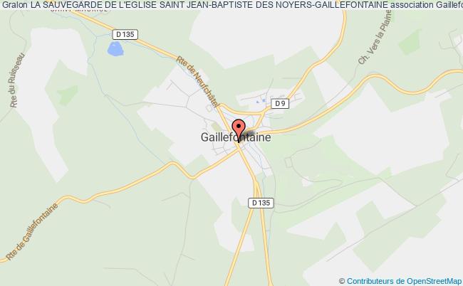 plan association La Sauvegarde De L'eglise Saint Jean-baptiste Des Noyers-gaillefontaine Gaillefontaine