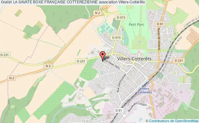 plan association La Savate Boxe FranÇaise CotterÉzienne Villers-Cotterêts