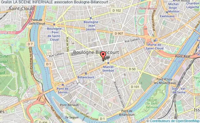 plan association La ScÈne Infernale Boulogne-Billancourt