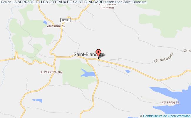 plan association La Serrade Et Les Coteaux De Saint Blancard Saint-Blancard