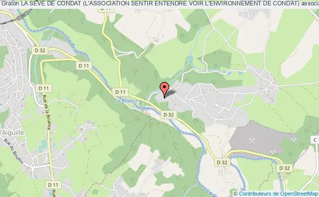 plan association La Seve De Condat (l'association Sentir Entendre Voir L'environnement De Condat) Condat-sur-Vienne
