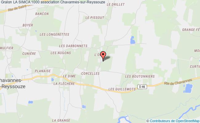 plan association La Simca 1000 Chavannes-sur-Reyssouze
