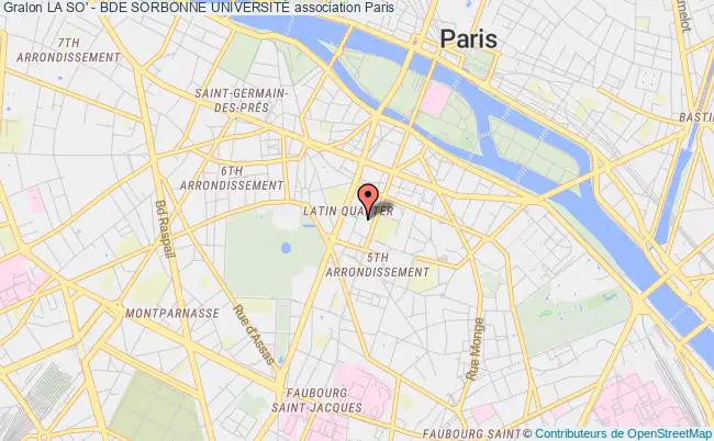 plan association La So' - Bde Sorbonne UniversitÉ PARIS
