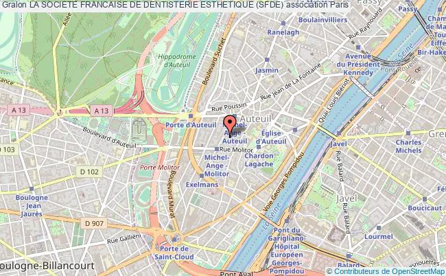 plan association La Societe Francaise De Dentisterie Esthetique (sfde) Paris