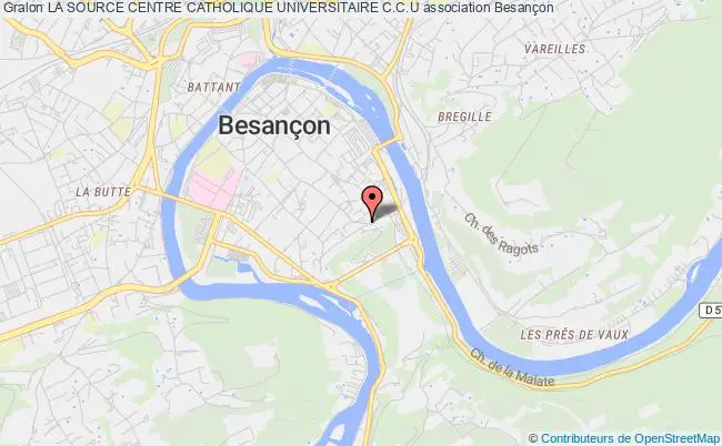 plan association La Source Centre Catholique Universitaire C.c.u Besançon