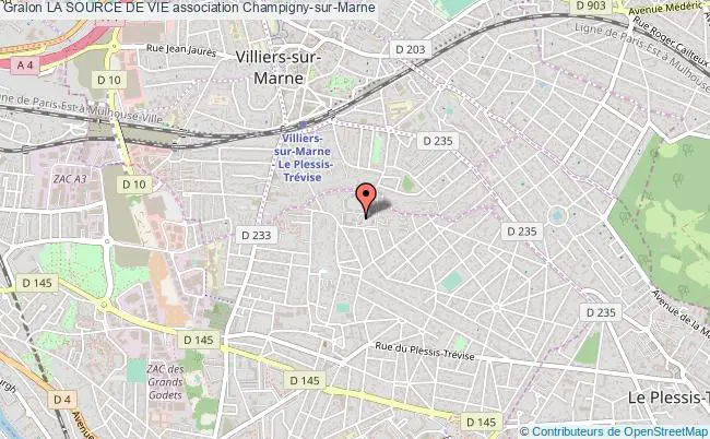 plan association La Source De Vie Champigny-sur-Marne