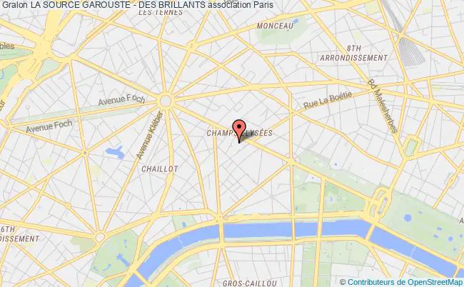 plan association La Source Garouste - Des Brillants Paris