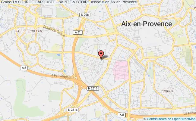 plan association La Source Garouste - Sainte-victoire Aix-en-Provence