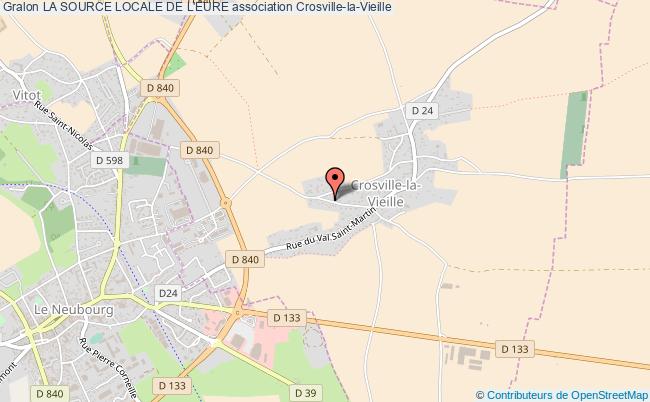 plan association La Source Locale De L'eure Crosville-la-Vieille