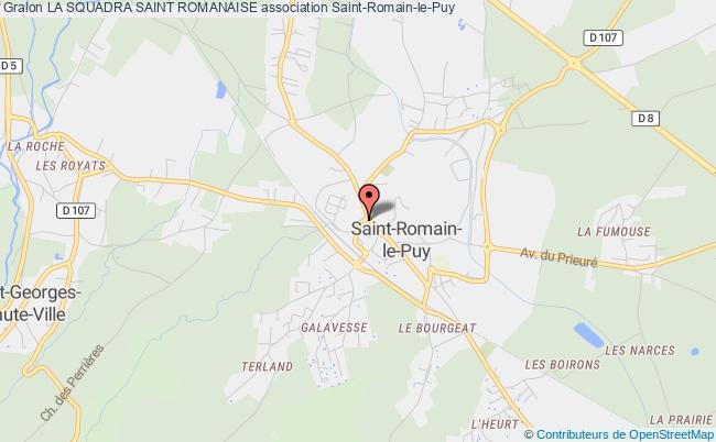 plan association La Squadra Saint Romanaise Saint-Romain-le-Puy