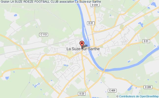 plan association La Suze Roeze Football Club La    Suze-sur-Sarthe