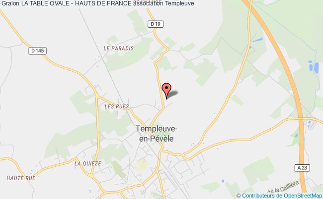 plan association La Table Ovale - Hauts De France Templeuve-en-Pévèle