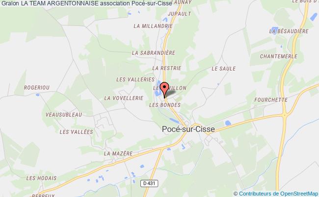 plan association La Team Argentonnaise Pocé-sur-Cisse