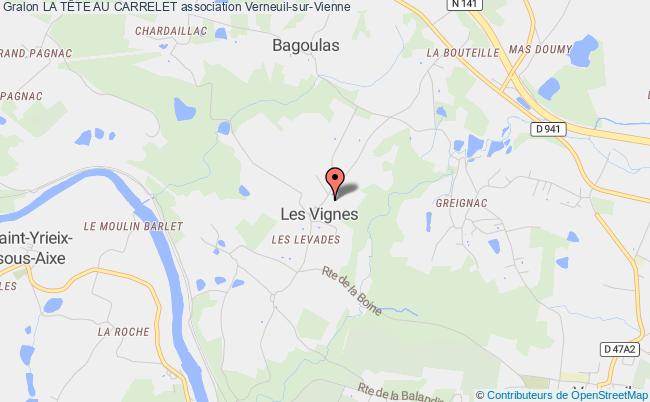 plan association La TÊte Au Carrelet Verneuil-sur-Vienne