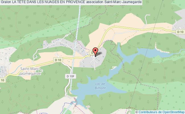 plan association La TÊte Dans Les Nuages En Provence Saint-Marc-Jaumegarde