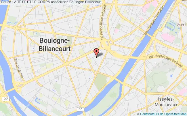 plan association La Tete Et Le Corps Boulogne-Billancourt