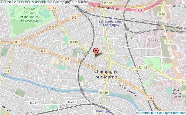 plan association La Tombola Champigny-sur-Marne