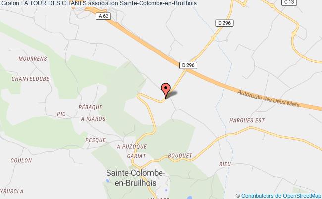 plan association La Tour Des Chants Sainte-Colombe-en-Bruilhois