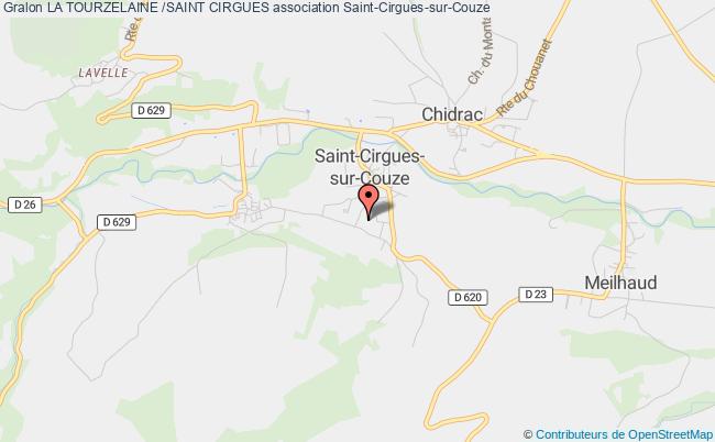 plan association La Tourzelaine /saint Cirgues Saint-Cirgues-sur-Couze