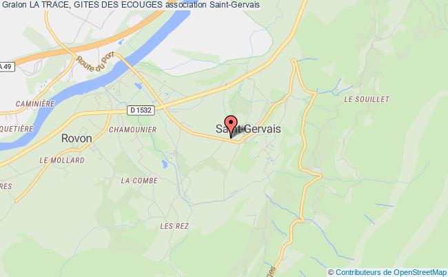 plan association La Trace, Gites Des Ecouges Saint-Gervais