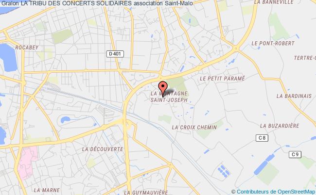 plan association La Tribu Des Concerts Solidaires Saint-Malo
