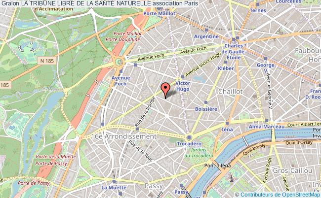 plan association La Tribune Libre De La SantÉ Naturelle Paris 16e