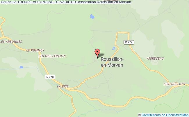 plan association La Troupe Autunoise De Varietes Roussillon-en-Morvan