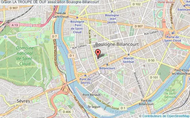plan association La Troupe De Ouf Boulogne-Billancourt