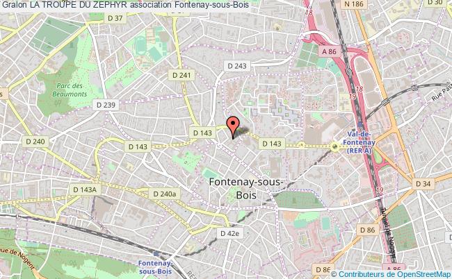 plan association La Troupe Du Zephyr Fontenay-sous-Bois