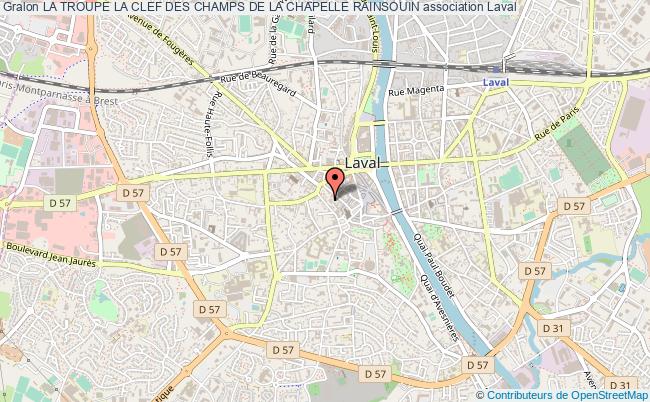 plan association La Troupe La Clef Des Champs De La Chapelle Rainsouin Laval