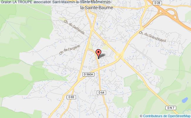 plan association La Troupe Saint-Maximin-la-Sainte-Baume