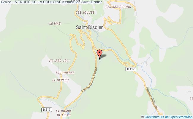 plan association La Truite De La Souloise Saint-Disdier