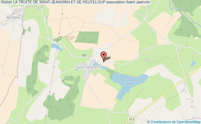 plan association La Truite De Saint-jeanvrin Et De Peuteloup Saint-Jeanvrin
