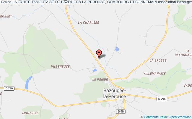 plan association La Truite Tamoutaise De Bazouges-la-pÉrouse, Combourg Et Bonnemain Bazouges-la-Pérouse