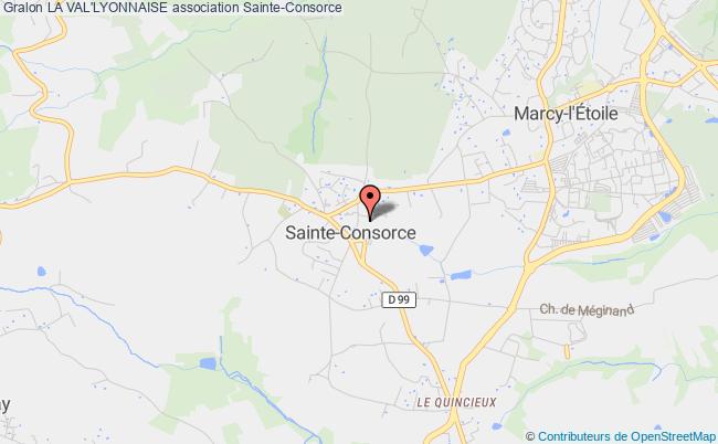 plan association La Val'lyonnaise Sainte-Consorce