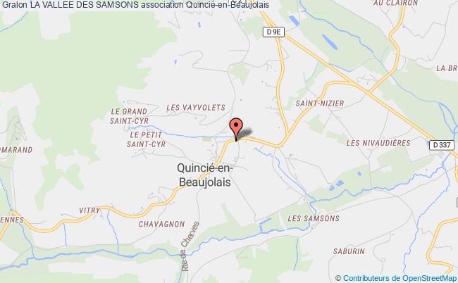 plan association La Vallee Des Samsons Quincié-en-Beaujolais