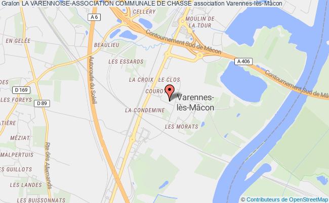 plan association La Varennoise-association Communale De Chasse Varennes-lès-Mâcon