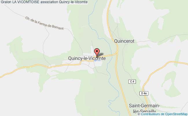 plan association La Vicomtoise Quincy-le-Vicomte