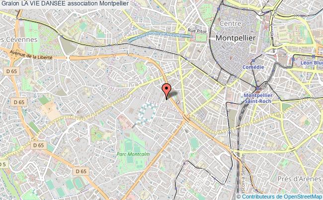 plan association La Vie DansÉe Montpellier